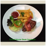 Springsure Overlander Motel Menu - Grilled Minute Steak Sandwich